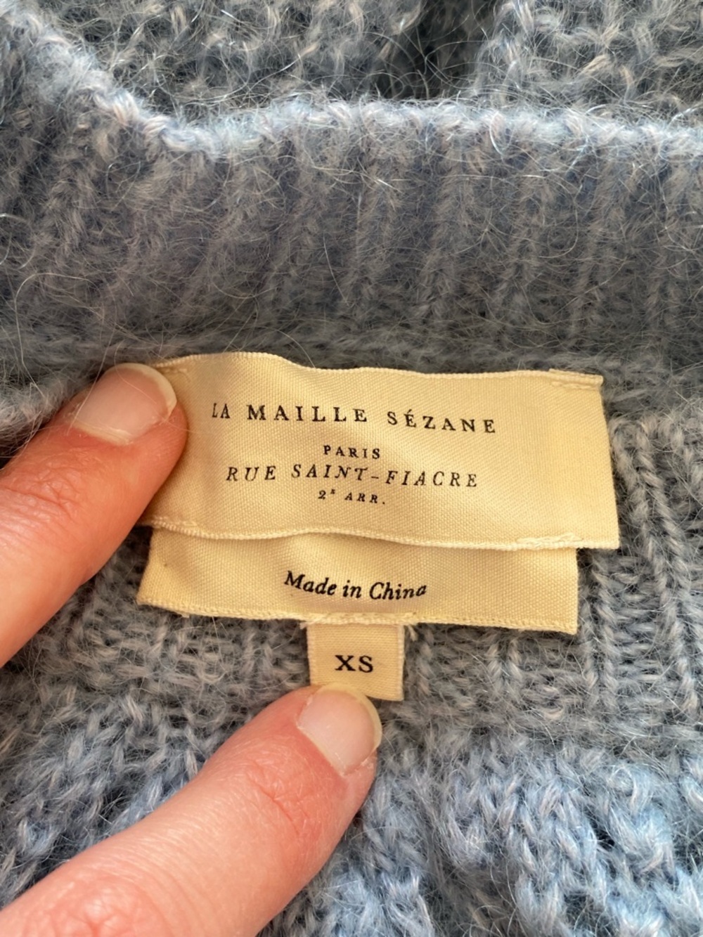 Sezane Paulin Sweater XS blue - Picture 4 of 6